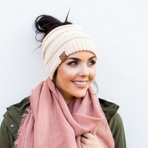 CC ponytail beanies